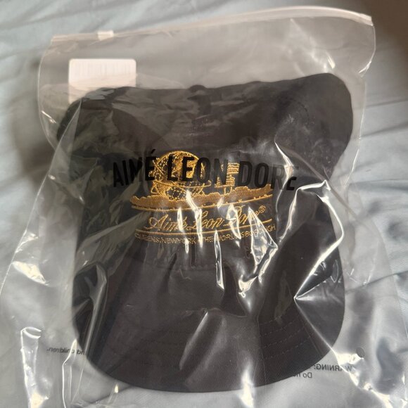 AIME LEON DORE unisphere SnapBack hat cap in jet black - Picture 4 of 4